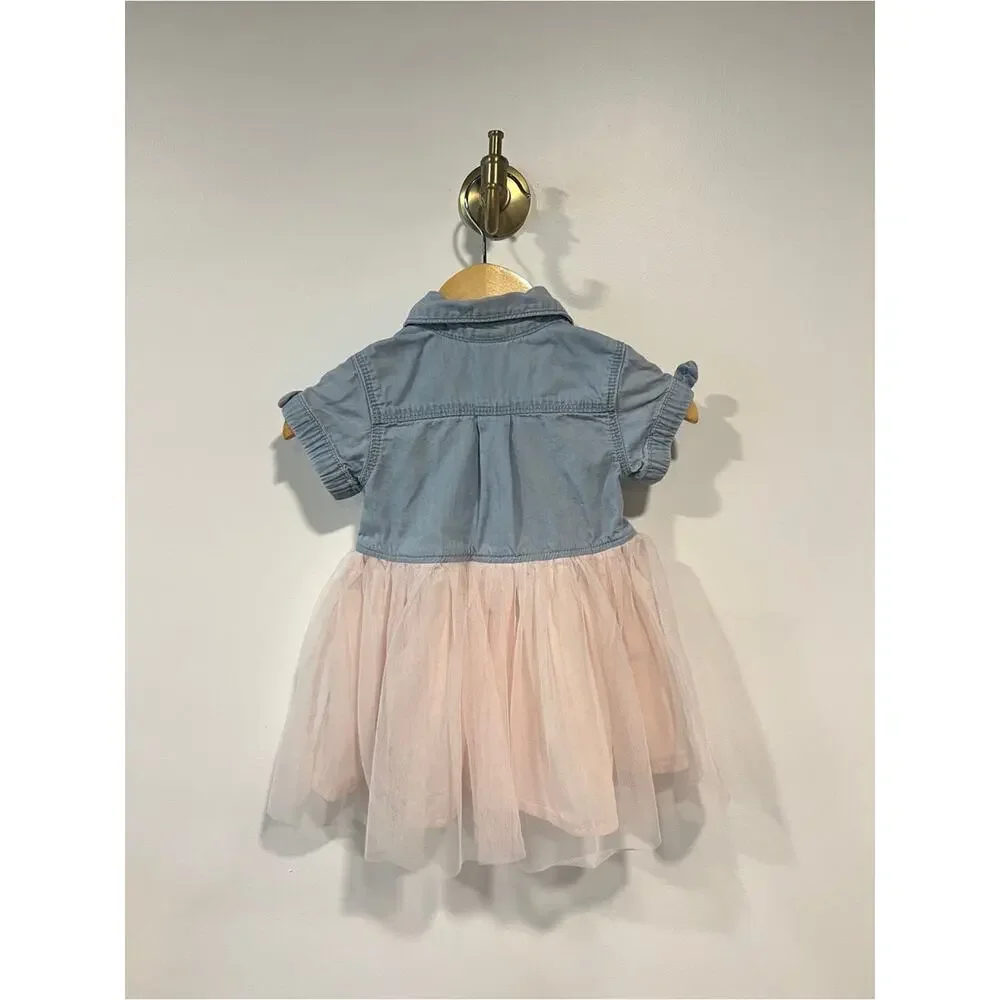 Oshkosh Bgosh Button Shirt Tulle Dress